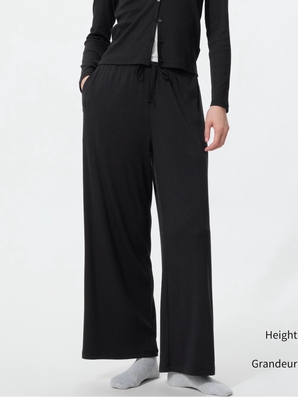 Uniqlo women’s ribbed wide easy pants size XS